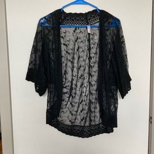 Target Black Lace Duster